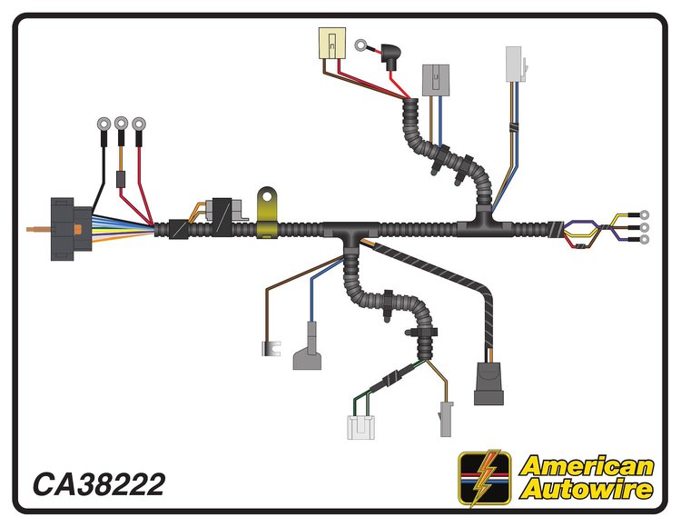 ENGINE HARNESS, V8, TH400