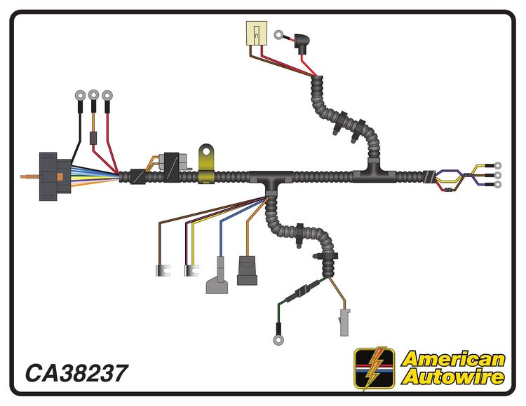 ENGINE HARNESS, V8, TH400