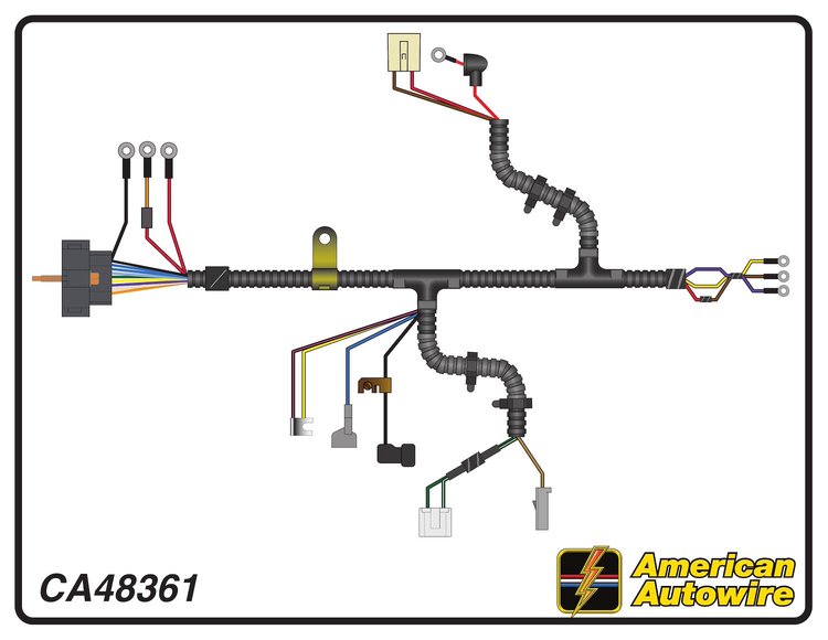 ENGINE HARNESS, V8, manua