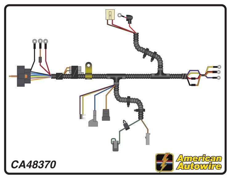 ENGINE HARNESS, V8, TH400