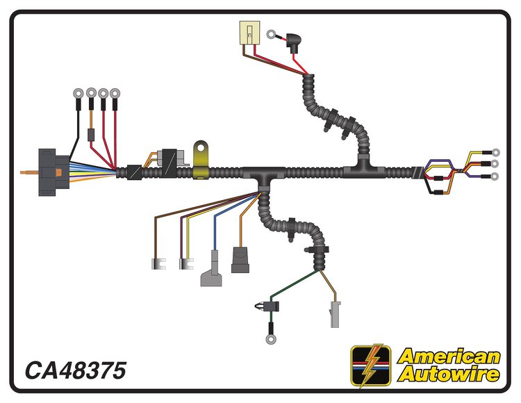 ENGINE HARNESS, V8, TH400