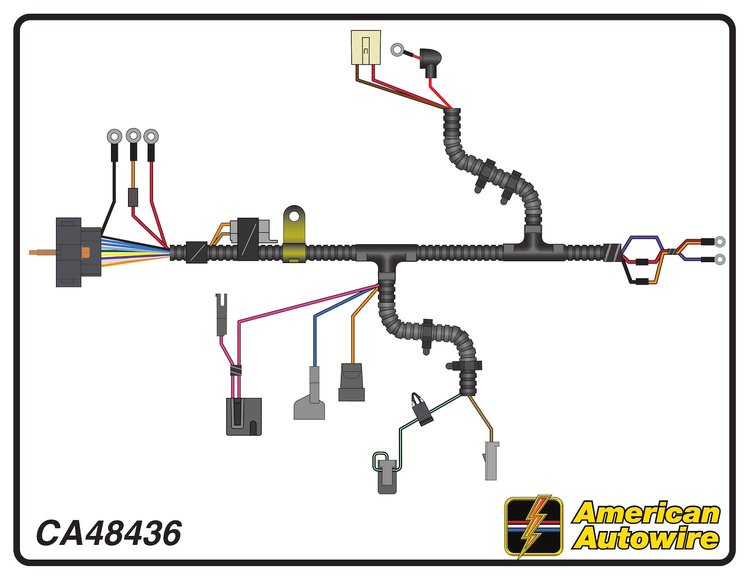 ENGINE HARNESS, V8, TH400