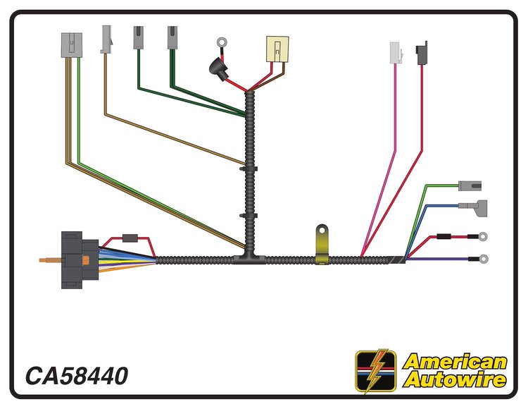 ENGINE HARNESS, 6 cyl., (