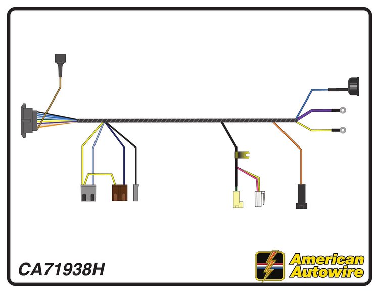 ENGINE HARNESS, 6 cyl., w