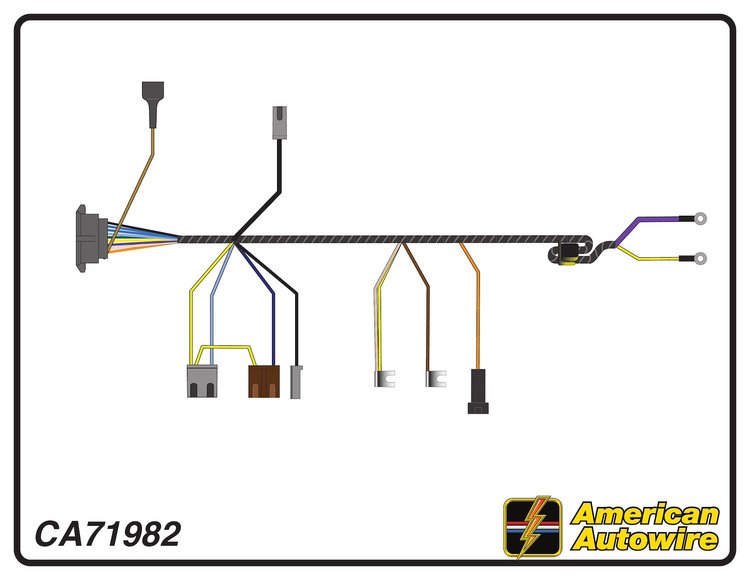 ENGINE HARNESS, V8, small