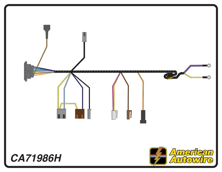ENGINE HARNESS, V8, big b
