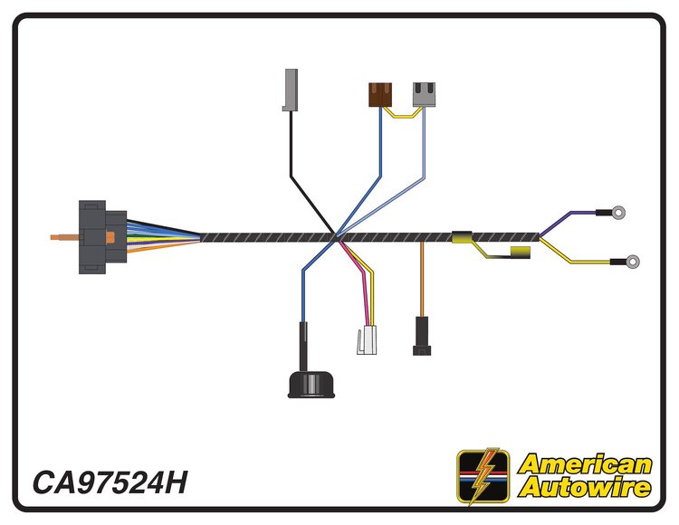 ENGINE HARNESS, V8, small