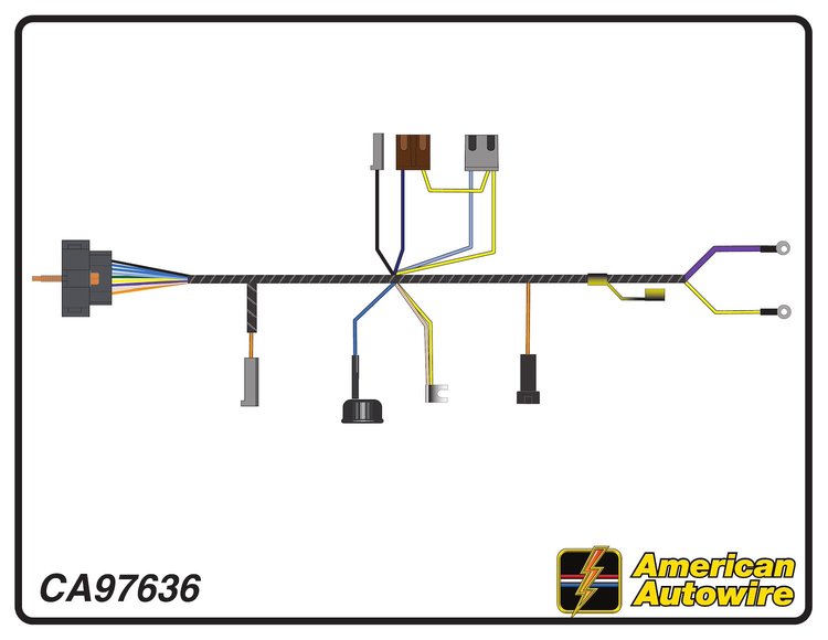 ENGINE HARNESS, V8, small