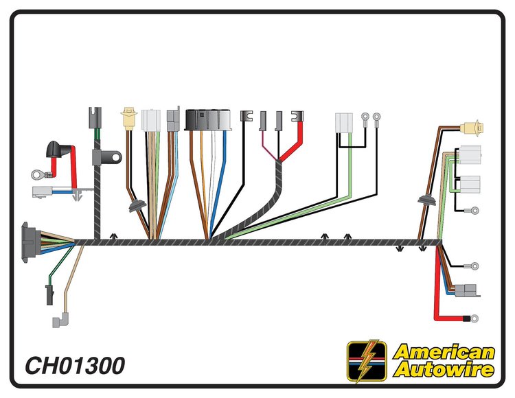 FRONT LIGHT HARNESS, 6 cy