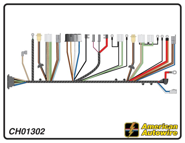 FRONT LIGHT HARNESS, V8,