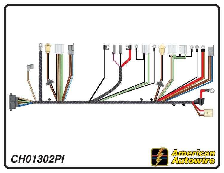 FRONT LIGHT HARNESS, V8,