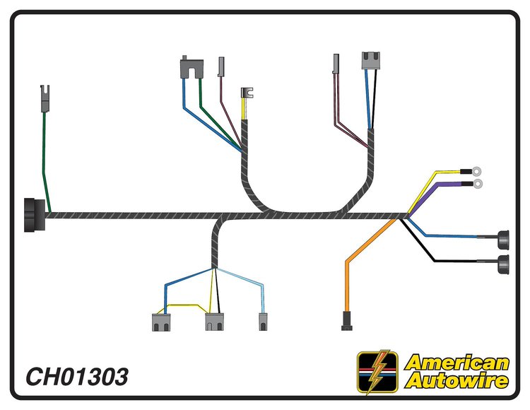 ENGINE HARNESS, 6 cyl., w