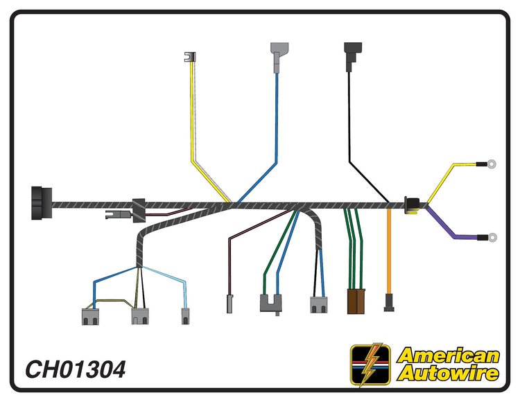 ENGINE HARNESS, V8, with