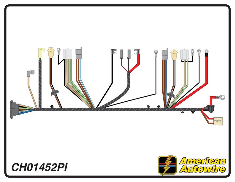 FRONT LIGHT HARNESS, V8,