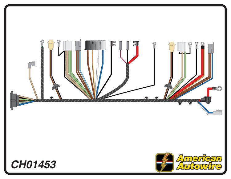 FRONT LIGHT HARNESS, V8,