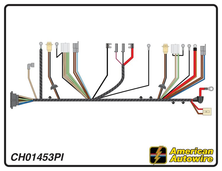 FRONT LIGHT HARNESS, V8,