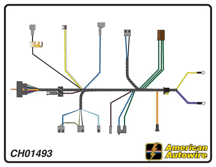 ENGINE HARNESS, V8, with