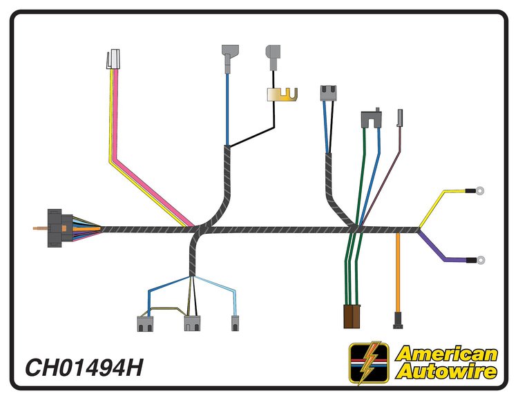 ENGINE HARNESS, V8, 396-4