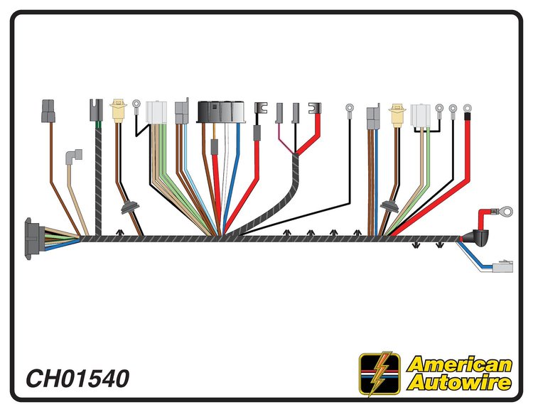 FRONT LIGHT HARNESS, V8,