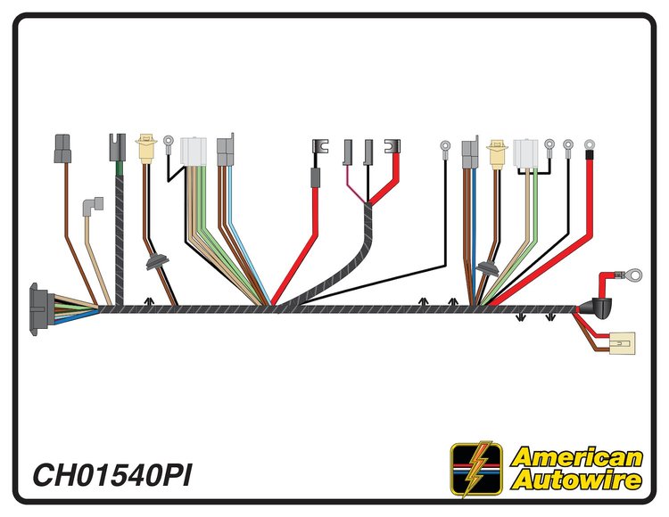 FRONT LIGHT HARNESS, V8,