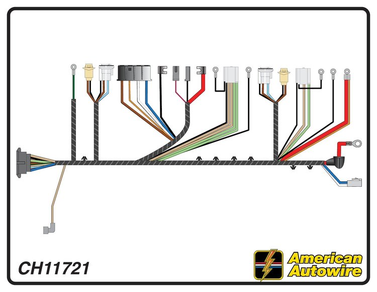 FRONT LIGHT HARNESS, V8,