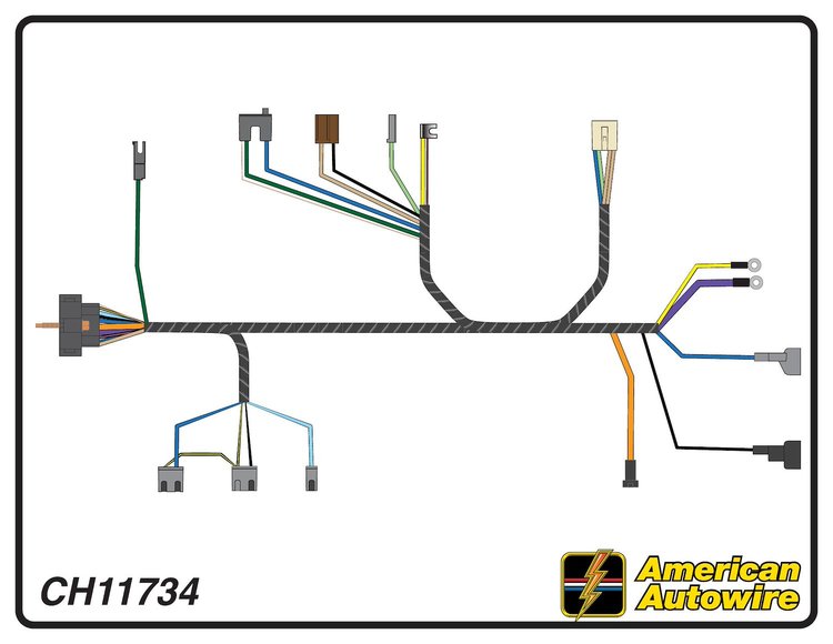 ENGINE HARNESS, 6 cyl., w