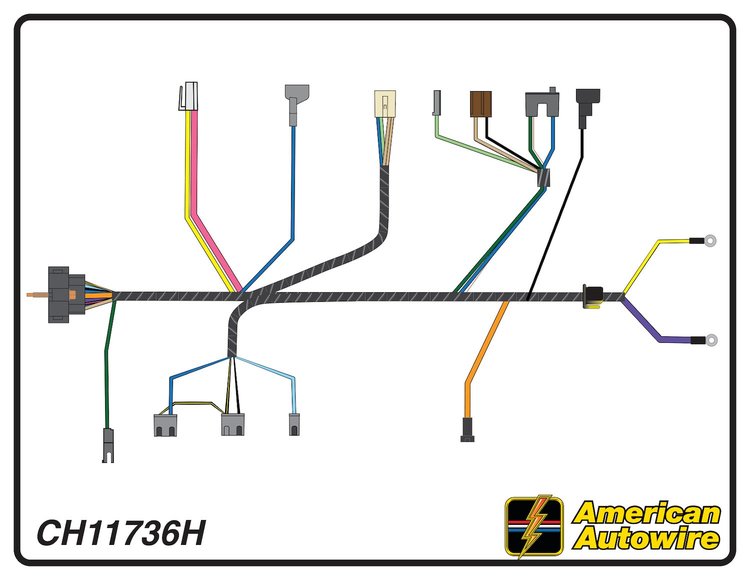 ENGINE HARNESS, V8, with