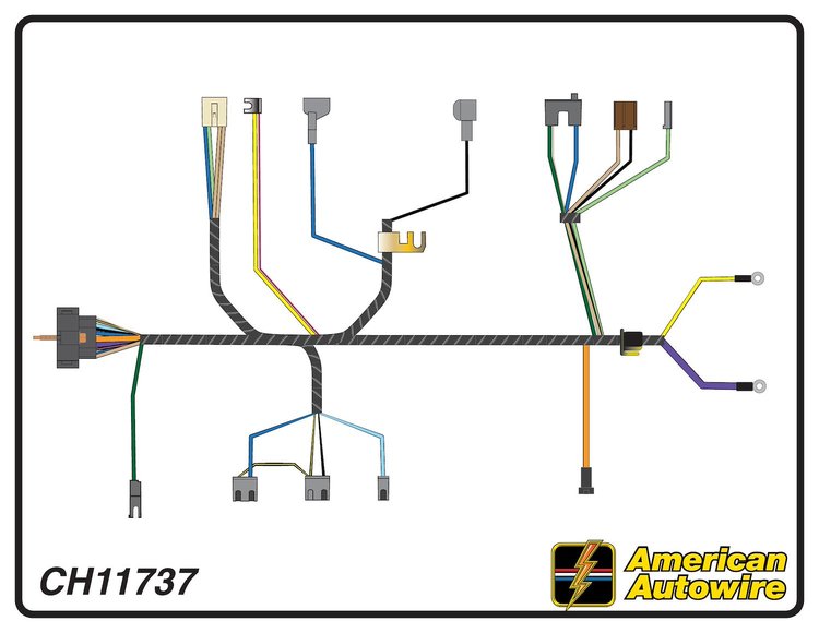 ENGINE HARNESS, V8, 396-4