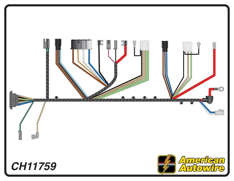 FRONT LIGHT HARNESS, V8,
