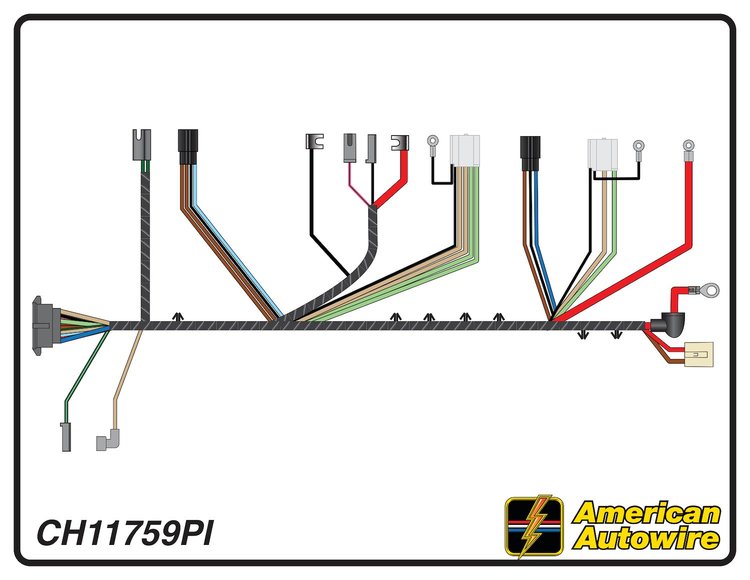 FRONT LIGHT HARNESS, V8,