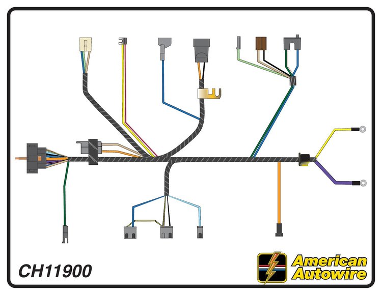 ENGINE HARNESS, V8, 396-4