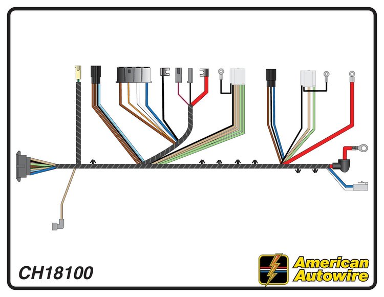 FRONT LIGHT HARNESS, V8,