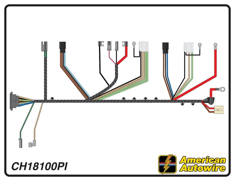 FRONT LIGHT HARNESS, V8,