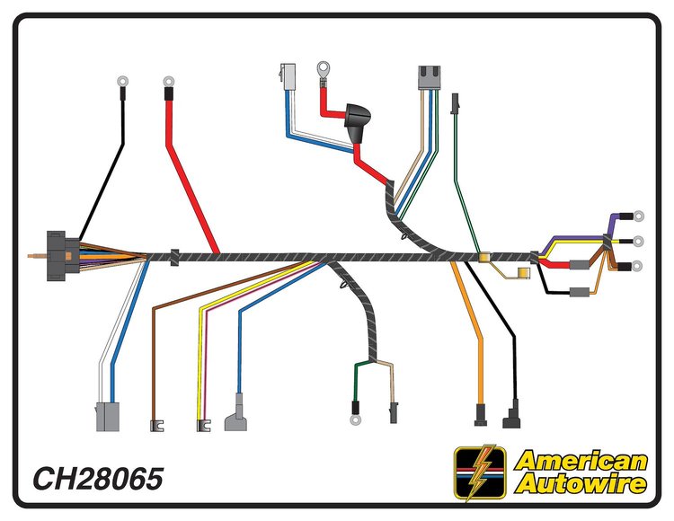 ENGINE HARNESS, V8, with