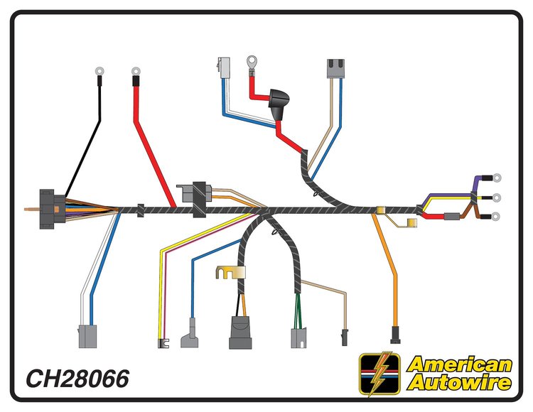 ENGINE HARNESS, V8, with