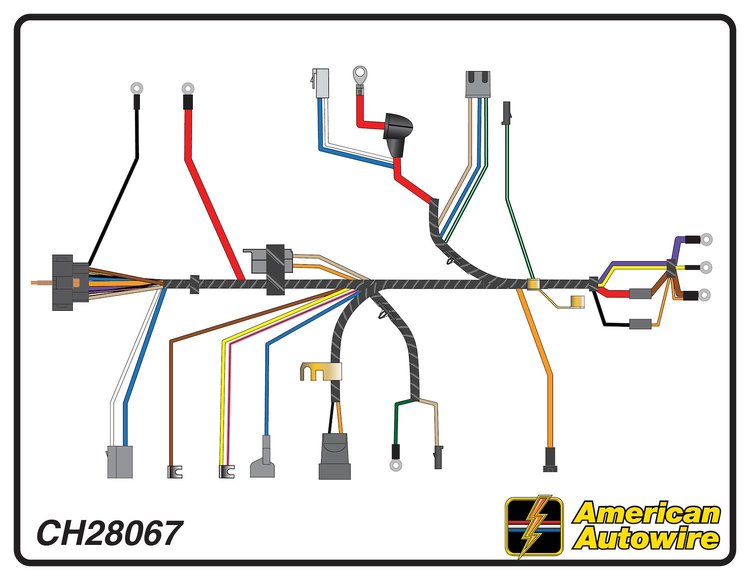 ENGINE HARNESS, V8, with