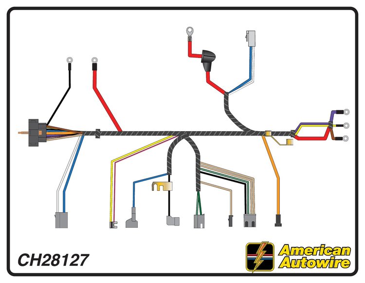 ENGINE HARNESS, V8, 396-4