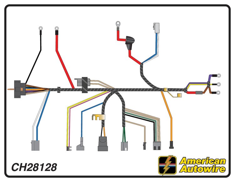 ENGINE HARNESS, V8, 396-4