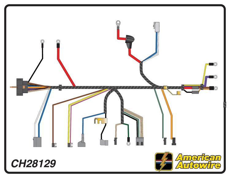 ENGINE HARNESS, V8, 396-4
