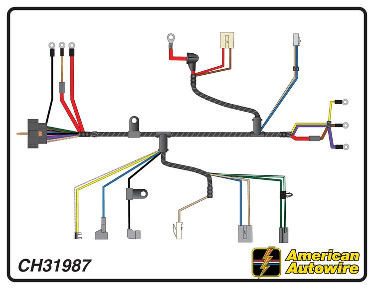 ENGINE HARNESS, V8, 396-4
