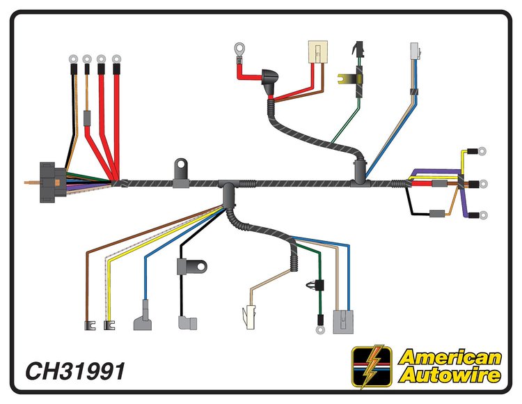 ENGINE HARNESS, V8, 396-4