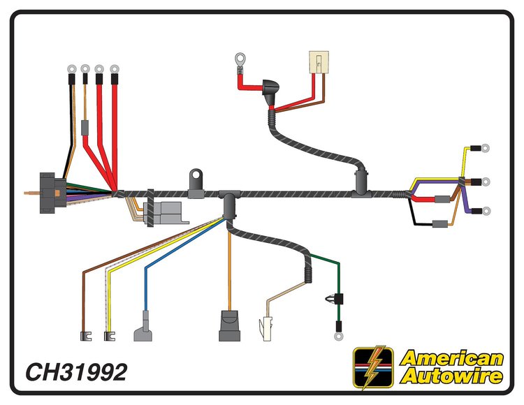 ENGINE HARNESS, V8, 396-4
