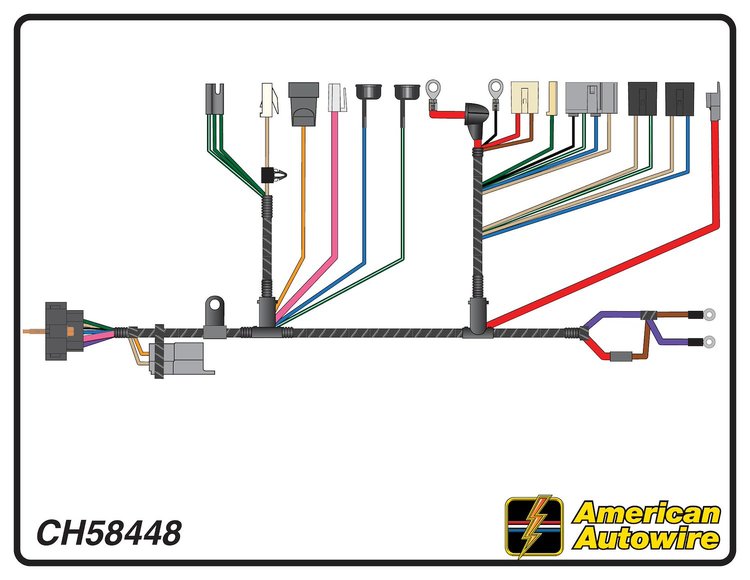 ENGINE HARNESS, V8, 396-4
