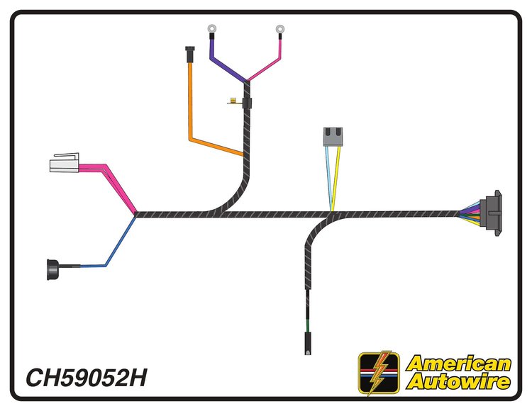 ENGINE HARNESS, V8, 283-3