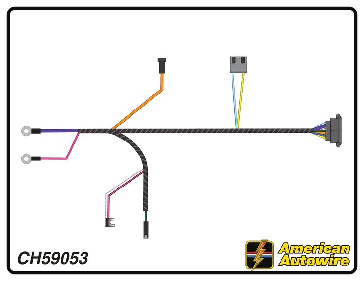 ENGINE HARNESS, 6 cyl., w