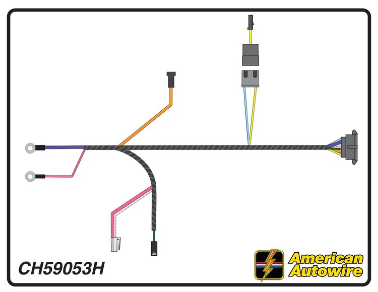 ENGINE HARNESS, 6 cyl., w