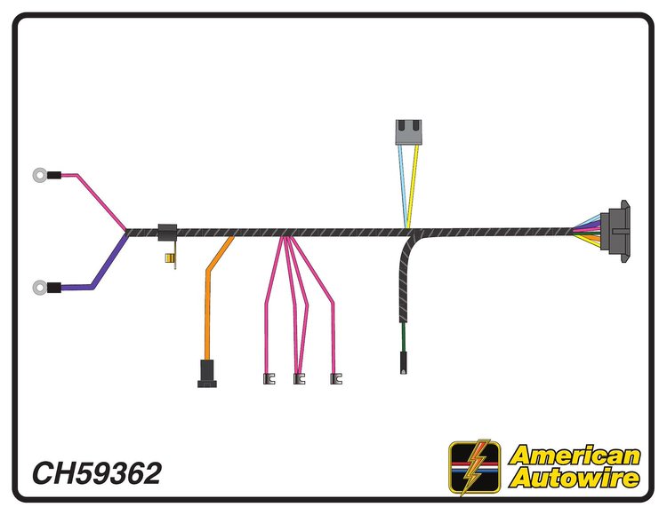 ENGINE HARNESS, V8, 396 c
