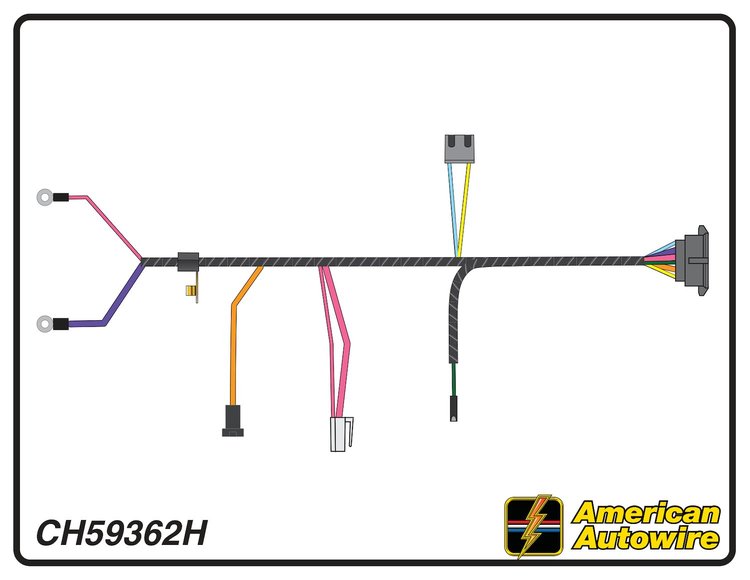 ENGINE HARNESS, V8, 396 c