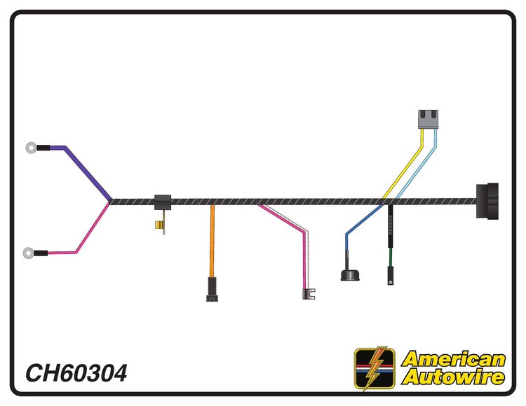 ENGINE HARNESS, V8, 396 c