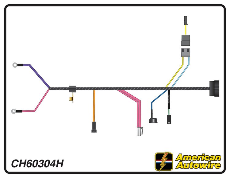 ENGINE HARNESS, V8, 396 c
